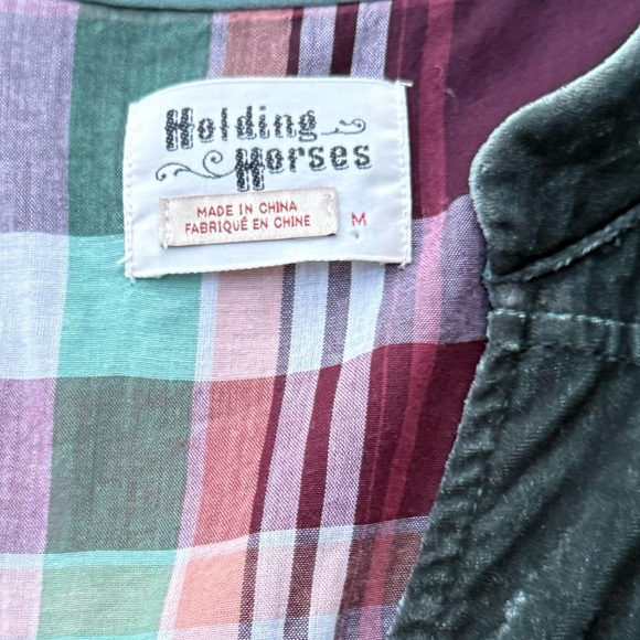 Anthropologie Holding Horses Velvet Dress size medium preloved long sleeve midi - Picture 4 of 7